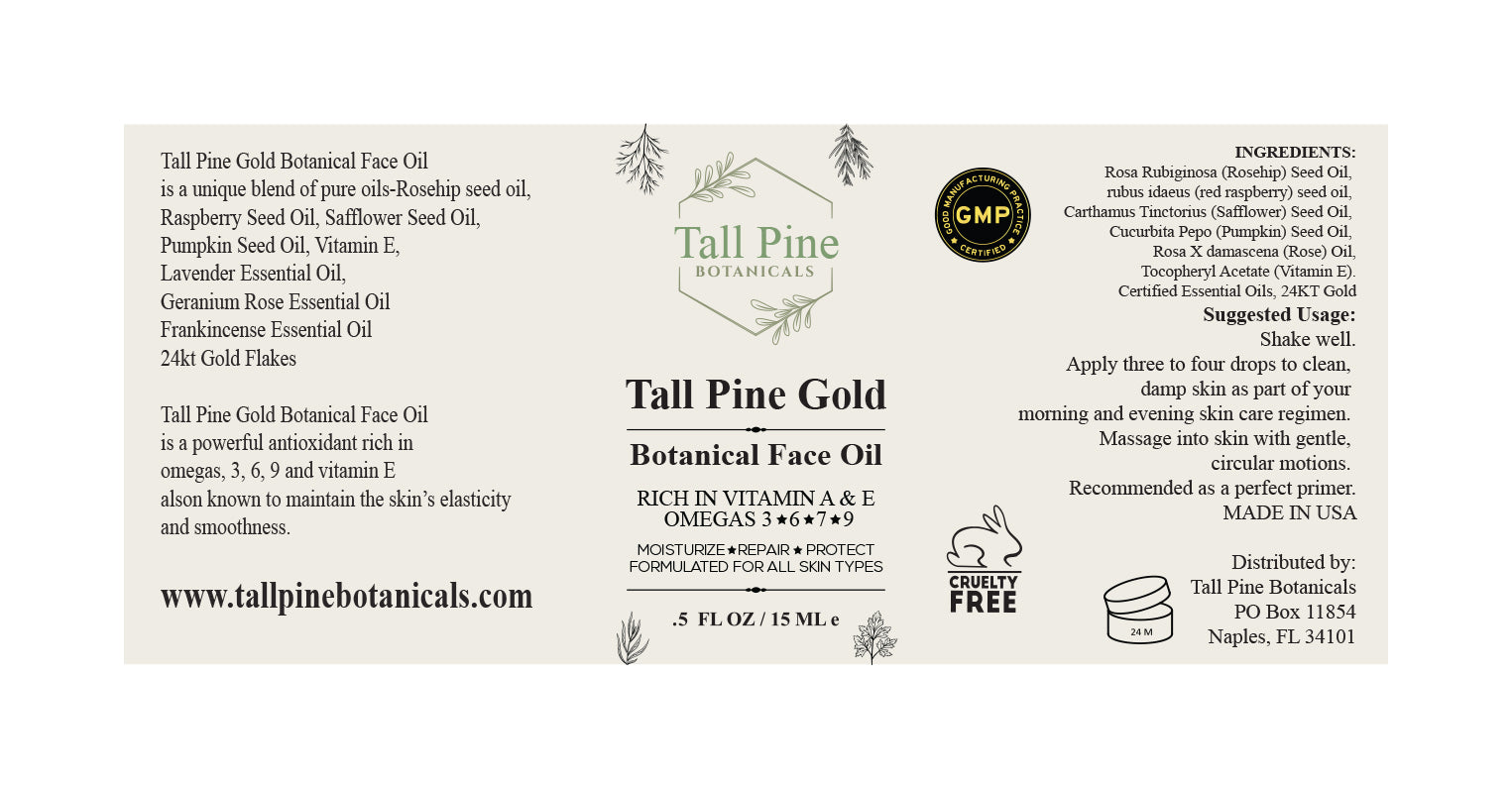 Tall Pine Gold Botanical Face Oil